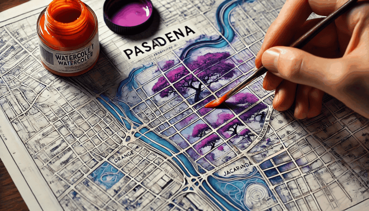 Painting scents onto a map